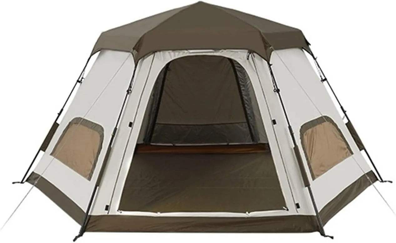 Tents for Camping Outdoor Picnic Camping Tent Portable Main Hall Canopy Hexagonal Tent Travel Thickened Rainproof