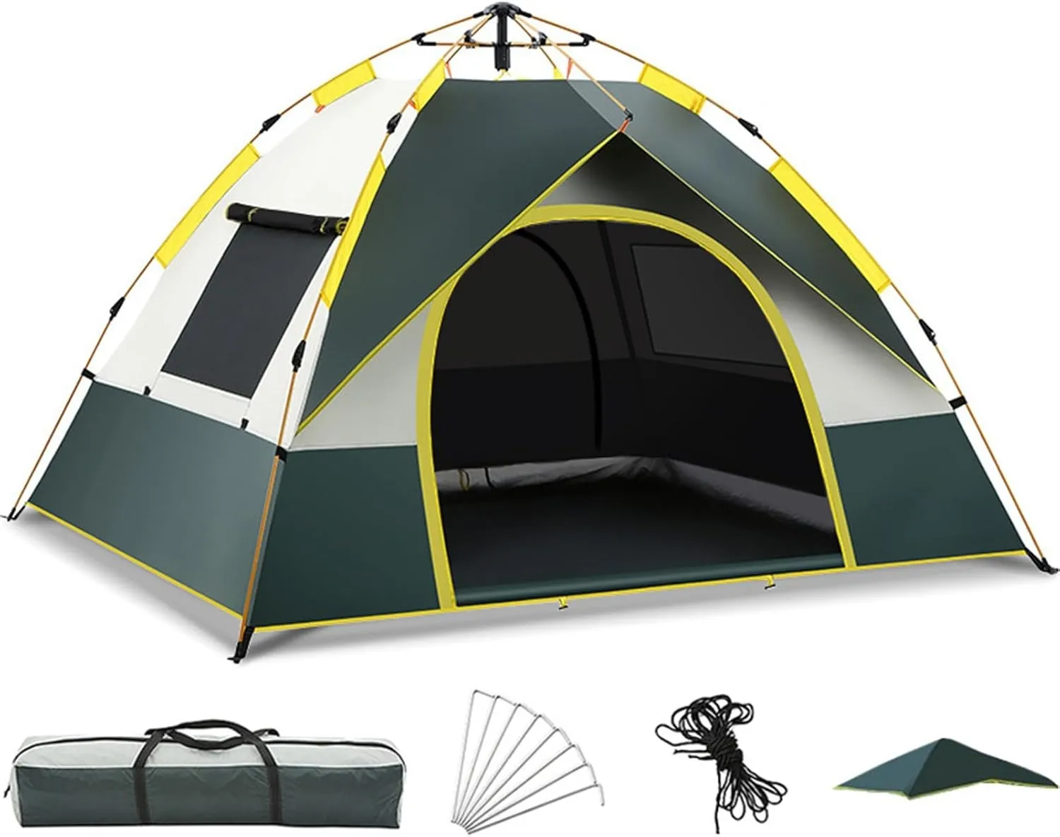Tents for Camping,3-4 Person Camping Dome Tent, Easy to Set Up, Lightweight Camping Tent, Portable Camping Tent for Outdoor and Backpacking