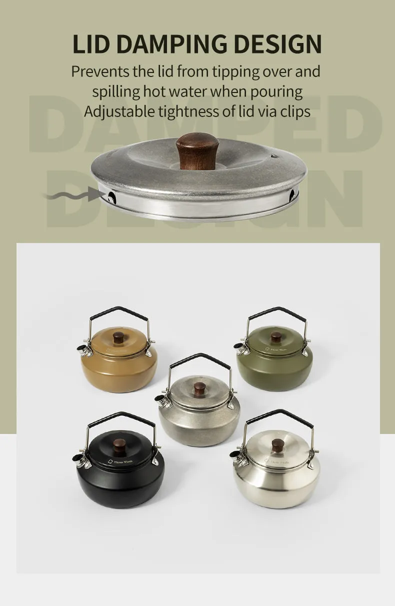 Thous Winds 0.6L Mini Stainless Steel Kettle - Sand