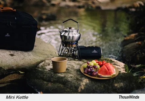 Thous Winds 0.6L Mini Stainless Steel Kettle - Sand