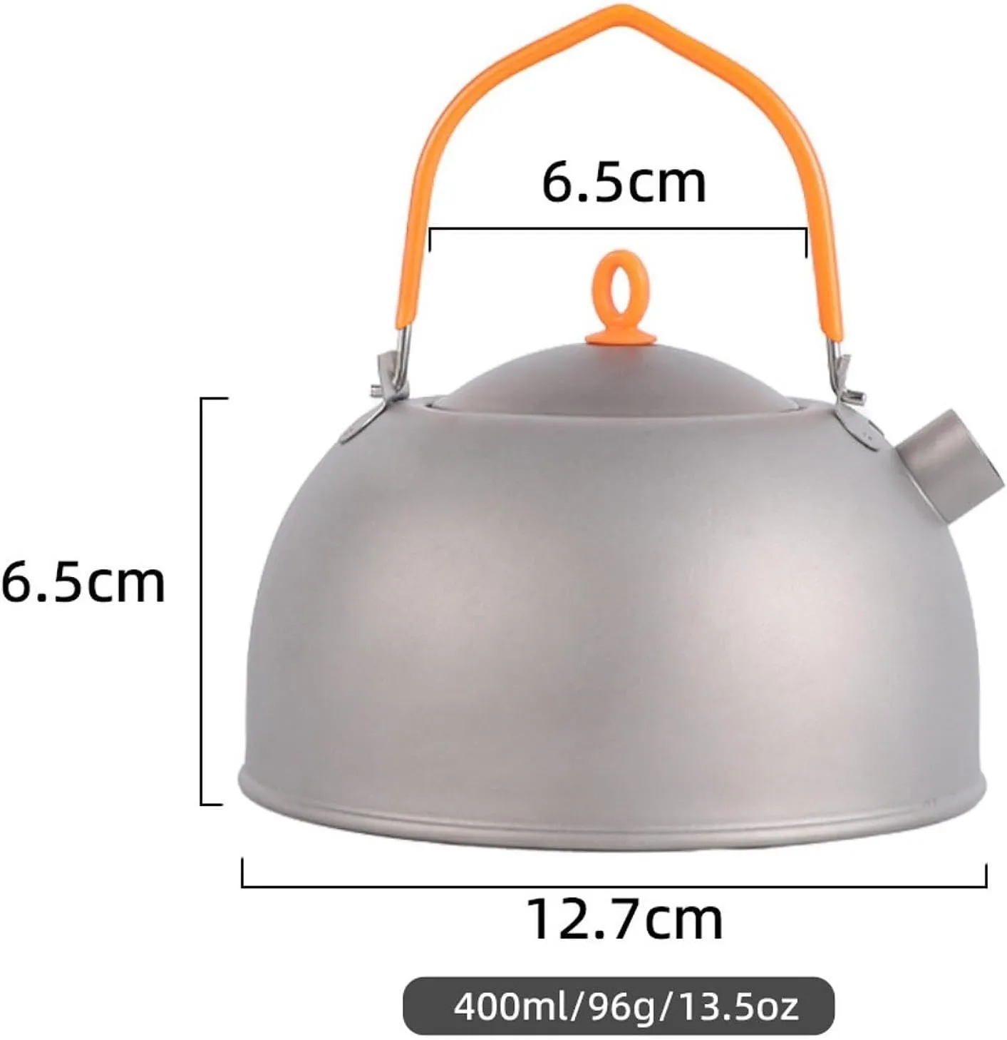 Titanium Kettle Camping Kettle Lightweight Tableware for Boiling Water Water Kettle Coffee Tea Pot for Travel Outdoor Fishing