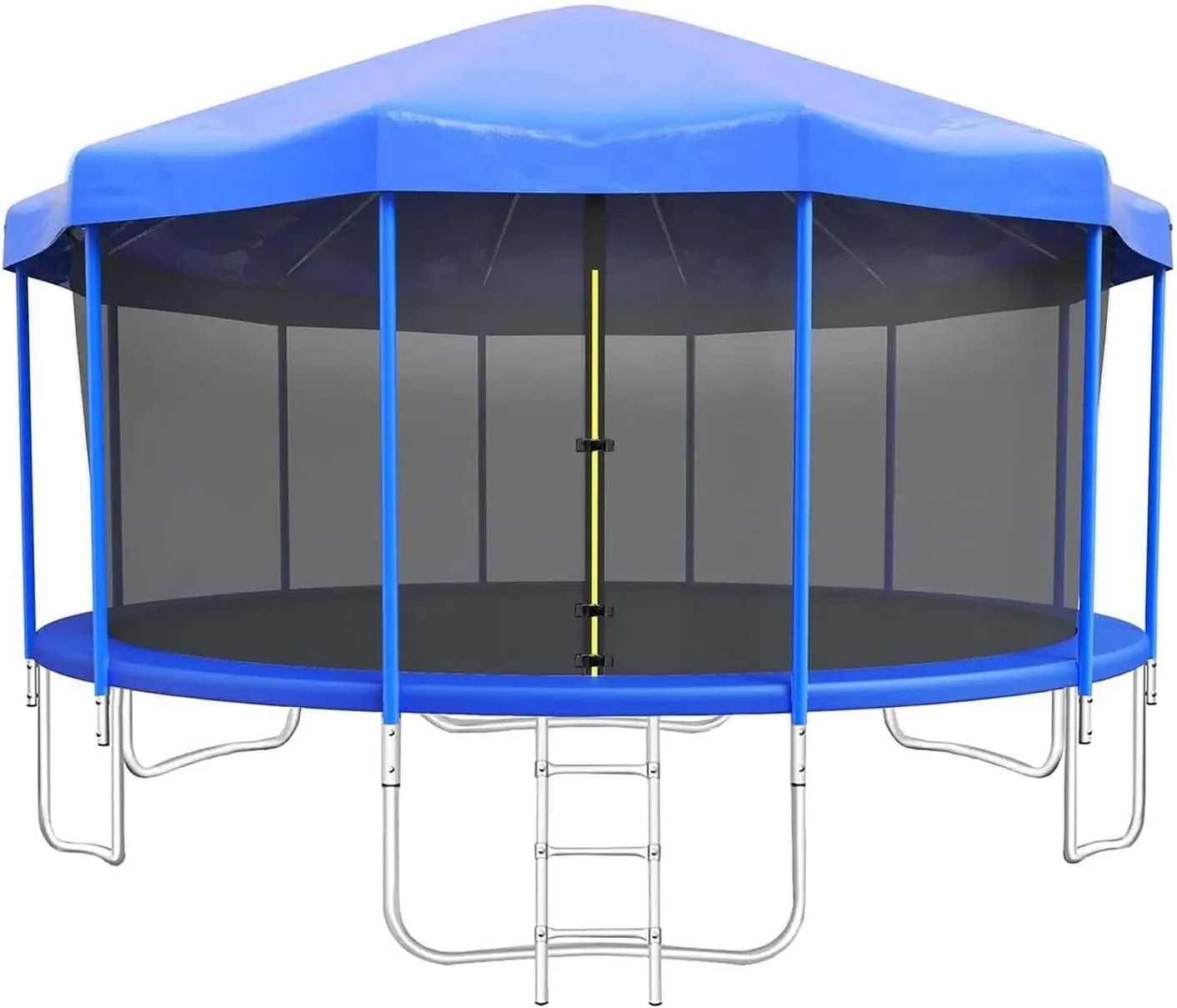 Trampoline Canopy Tent, Trampoline Shade Cover with Frame for 6ft, 8ft, 10ft, 12ft, 14ft, 16ft Trampolines Cover Top Accessories, Outdoor Sports Sun Shade Top Cover Roof - Sunshade, Rain and Snow