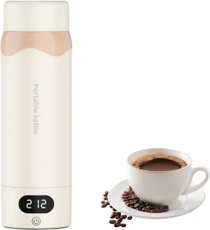 Travel Electric Kettle Portable Mini Kettle,316 Stainless Steel 16.91Oz/500ML,Small Hot Water Boiler with 4 Temperature Settings,Fast Boiling Water with Auto Shut-Off and Boil Dry Protection