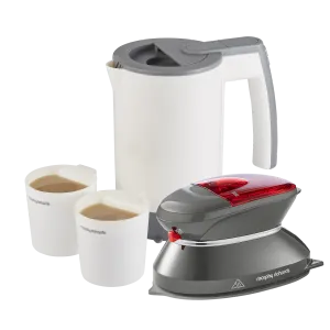Travel Iron and Travel Kettle Set