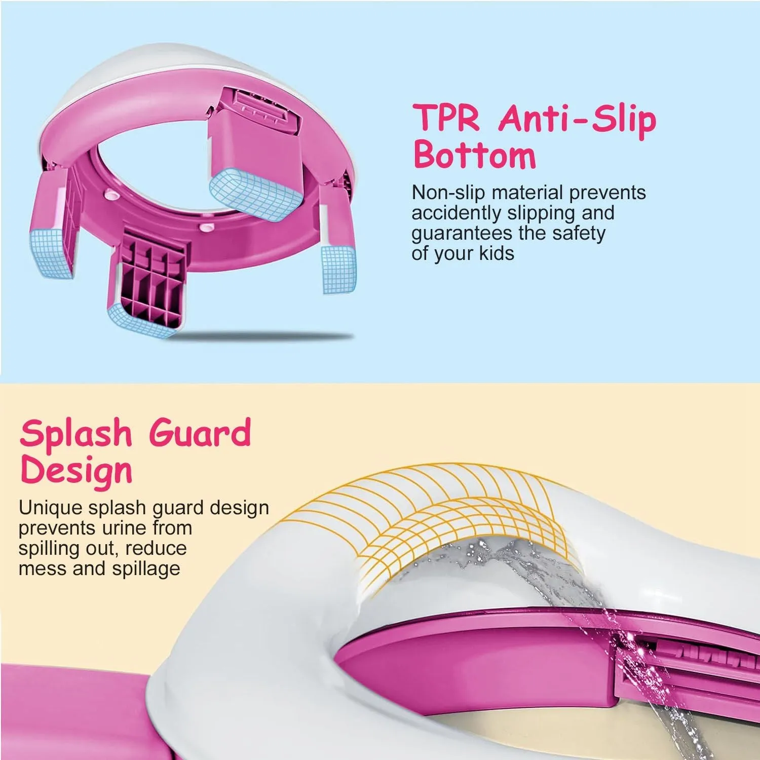 Travel Potty Chair with Potty Lines