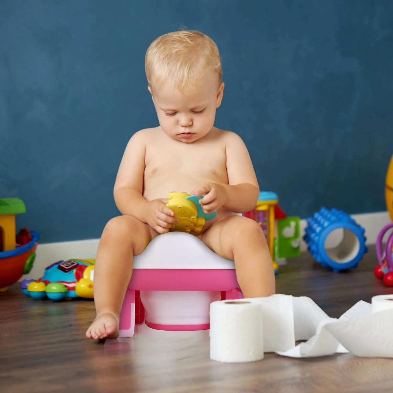 Travel Potty Chair with Potty Lines