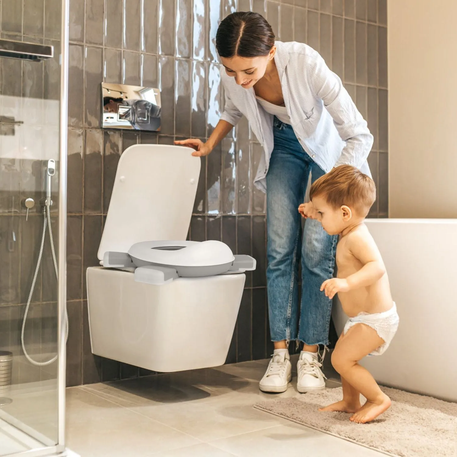 Travel Potty Chair with Potty Lines