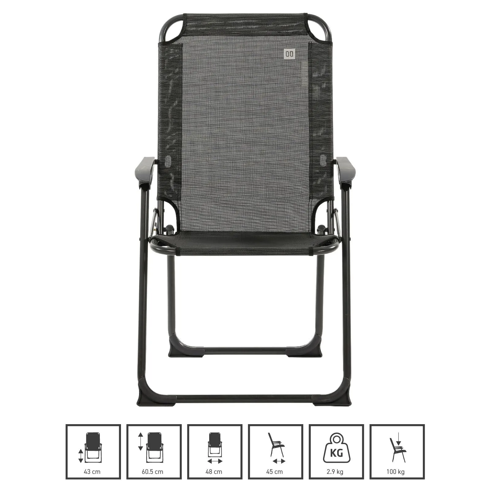 Travellife Como Chair Compact Grey 2129800