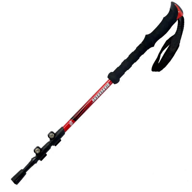 Trekking Pole - Telescopic Straight Handle Hiking Stick