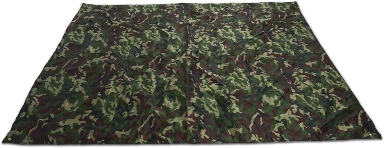 Ultra Light and Portable Camouflage Outdoor Rainproof Mat, UV Protection Tent Tarp for Camping,Traveling,Fishing (3 * 2.9 Meters)