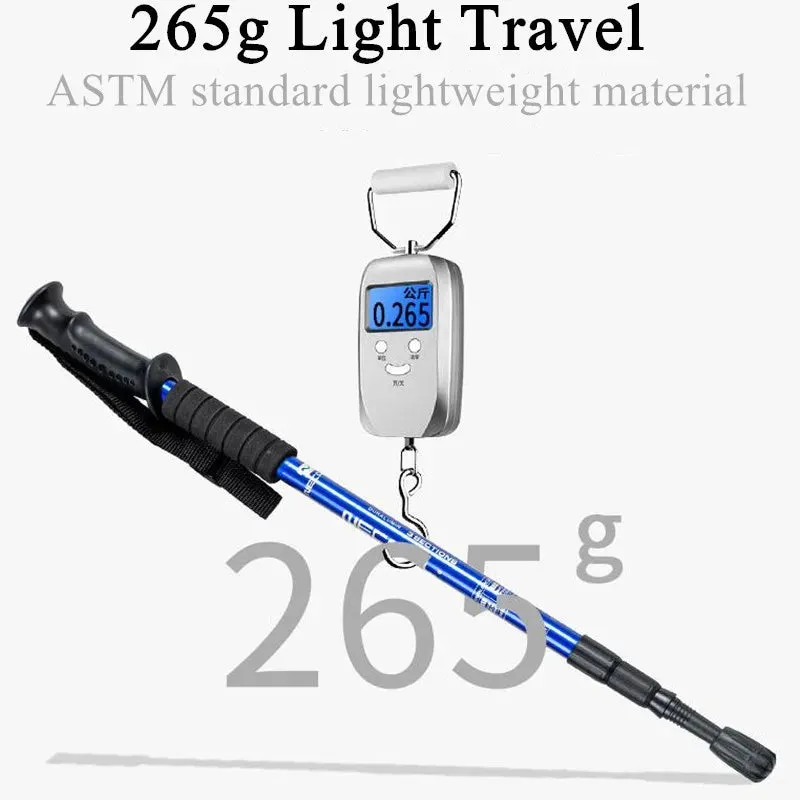 Ultralight Adjustable Non-slip Nordic Walking Sticks: Telescopic Hiking Canes for Adults