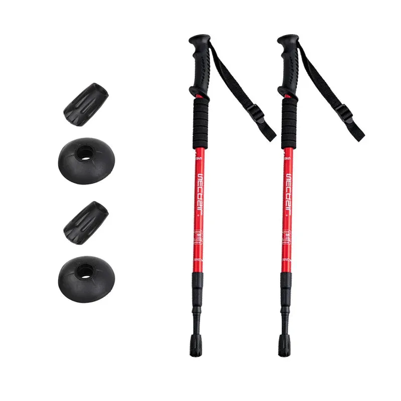 Ultralight Adjustable Non-slip Nordic Walking Sticks: Telescopic Hiking Canes for Adults
