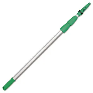 Unger® Opti-Loc Extension Pole, 18 Ft, Three Sections, Green/silver
