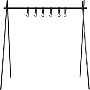 UNISTRENGH Camping Hanging Rack Multifunction Triangle Storage Rack Portable Outdoor Picnic Rack