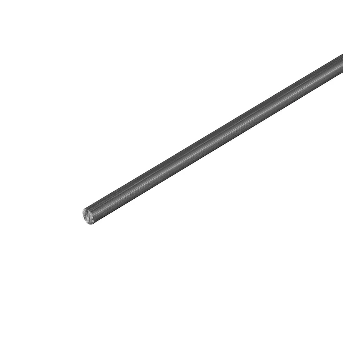 uxcell Carbon Fiber Round Rod Aircraft Fixed Rod for an RC Glider 2mm, 500mm/19.6inch Length Matte Pole, 10pcs