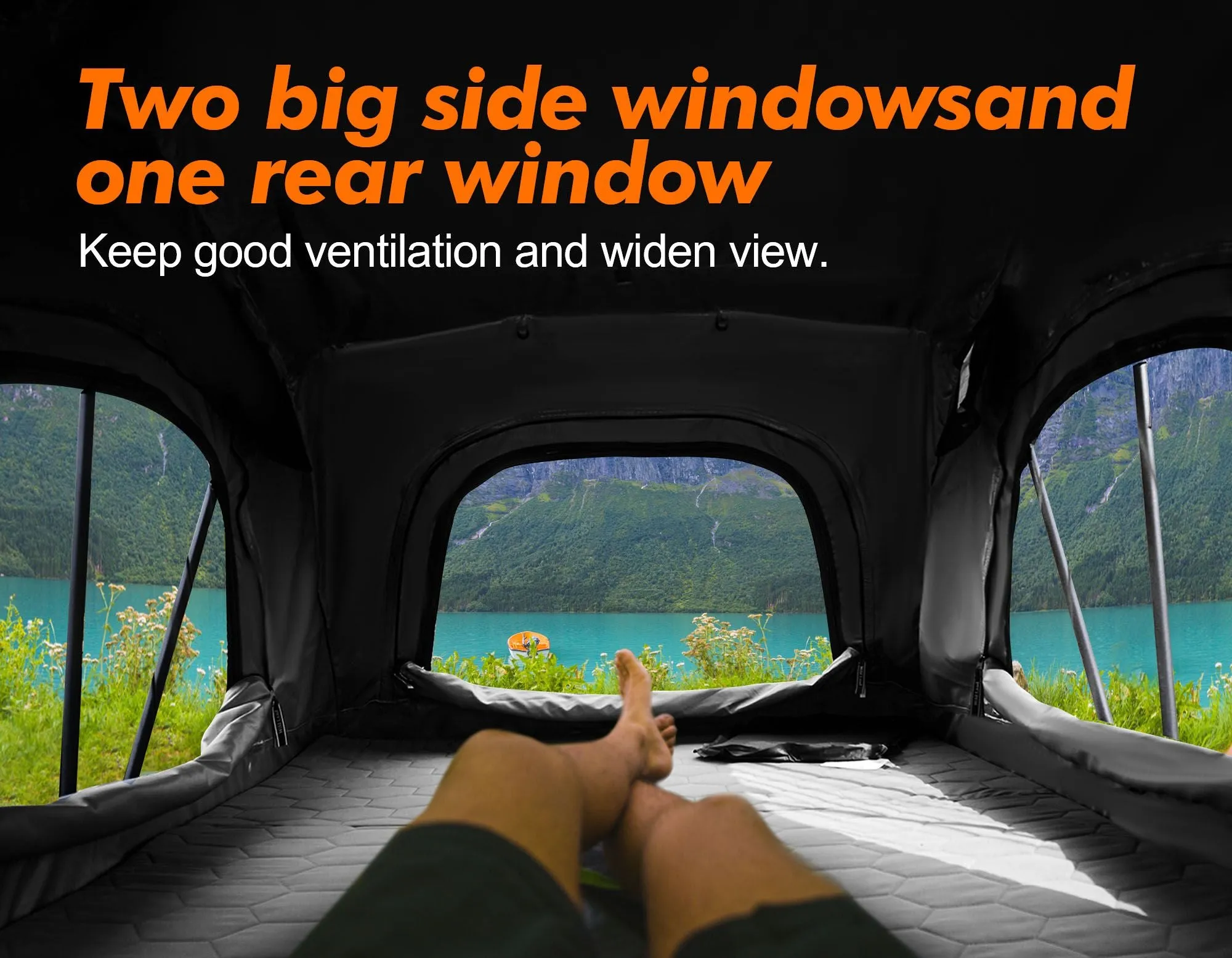 Van SUV Roof Top level Buy-one-get-one-free Roof Camping Fold 120cm, Truck Overland ILANDER Tent Entry Tent VIP sale Waterproof,Windproof for Car Aluminium Cruiser Sedan Out Lite Style ,Sturdy