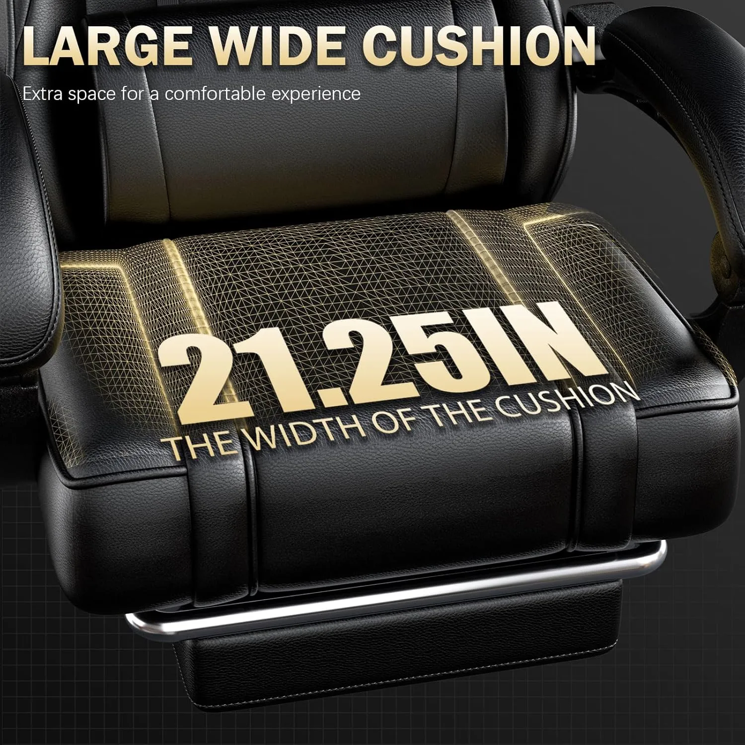 Video Game Chair for Adults, Massage Gaming Chair with Footrest, Adjustable Lumbar Pillow Gamer Chair for Kids, Comfortable Computer Chair with Leg Rest
