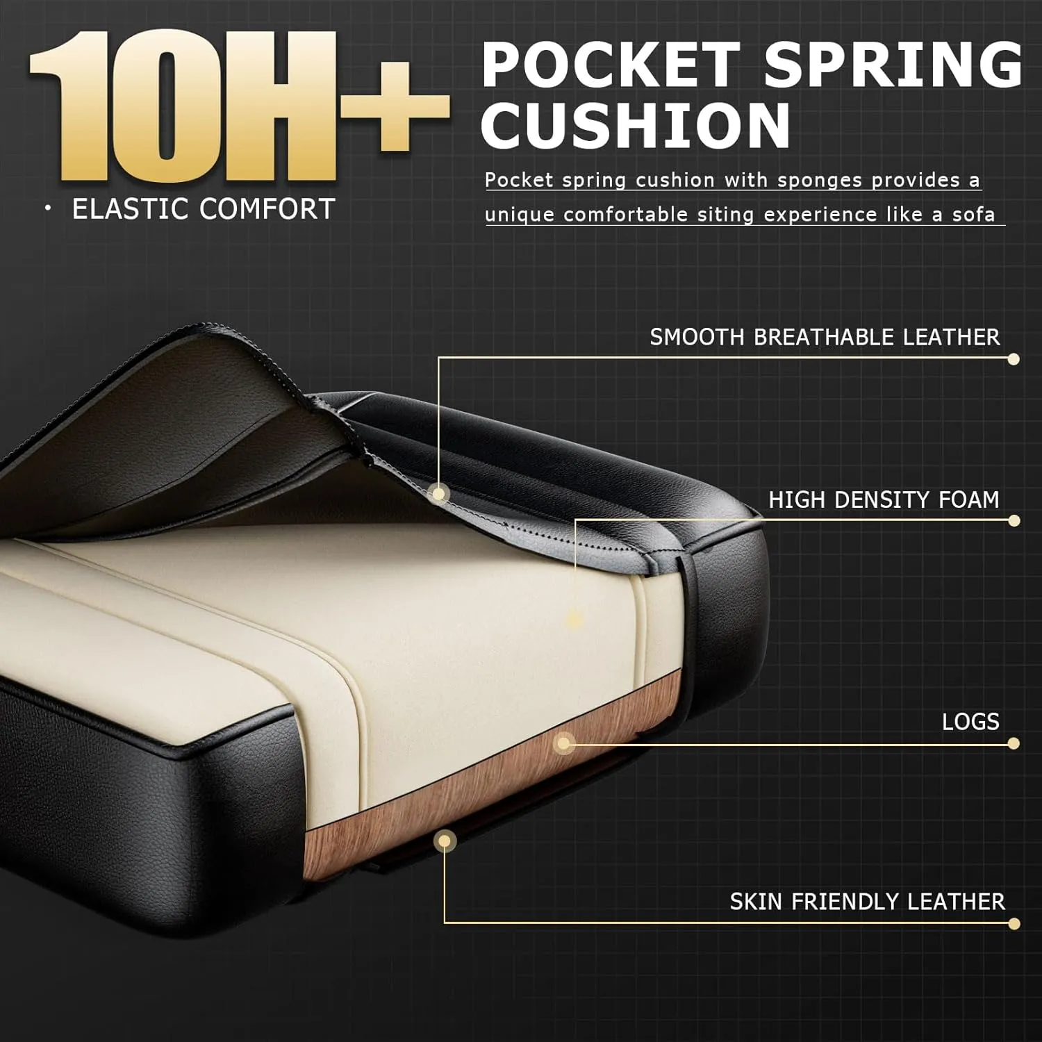 Video Game Chair for Adults, Massage Gaming Chair with Footrest, Adjustable Lumbar Pillow Gamer Chair for Kids, Comfortable Computer Chair with Leg Rest