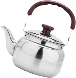 Wakauto Boiling Kettle Teapot Stainless Steel Whistling Teapot for Quick Boil Ergonomic Design for Easy Use Simple Practical Flat Bottom Kettle for Tea