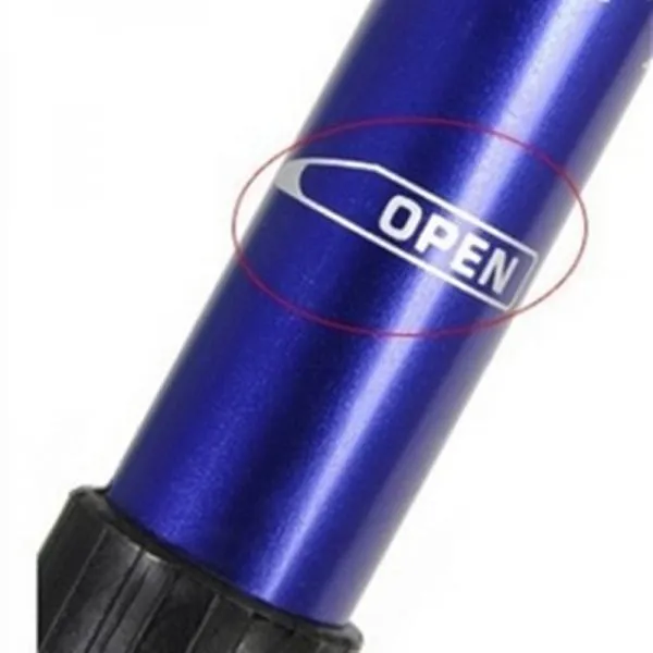 Walking stick Hiking Walking Trekking Trail Poles Ultralight 4-section Adjustable Canes H1E1 Blue