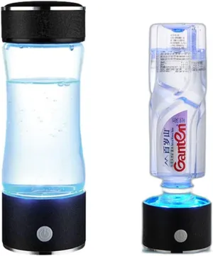 Water Purifiers, Portable Hydrogen Water Bottle Hydrogen Water Generator Ionizer with Adapter PEM Technology Make Hydrogen Content Up to 900-1600 PPB Anti-Oxidation Kettle for Sports and Travel 400M