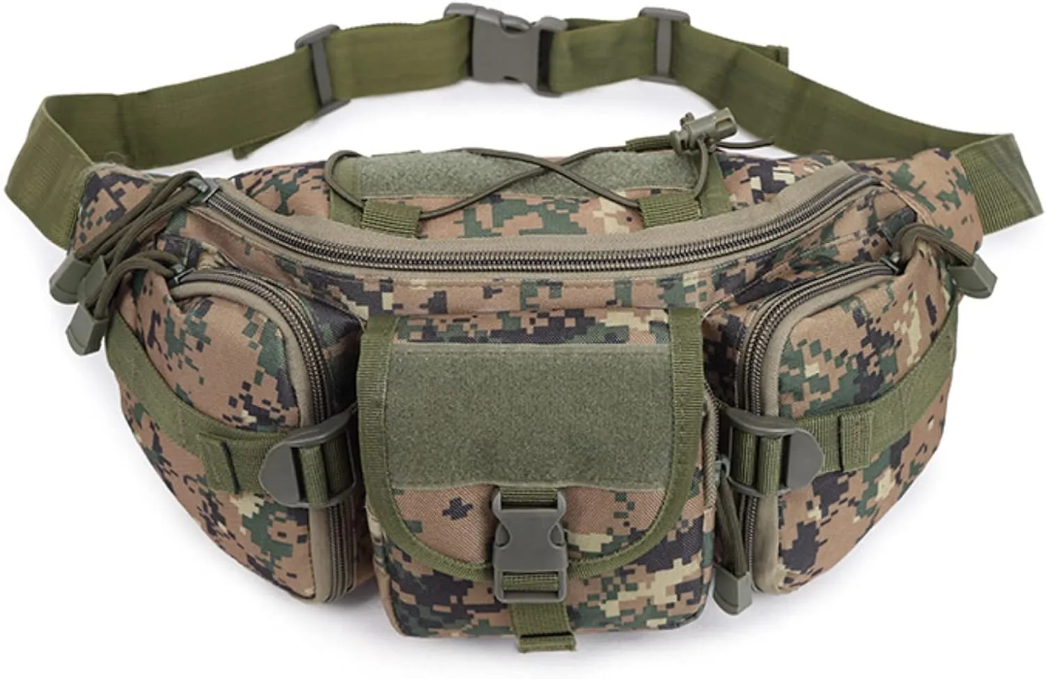Water Resistant Tactical Waist Pack Bag Military Fanny Packs Hip Belt Bag Pouch for Hiking Climbing Outdoor Bumbag