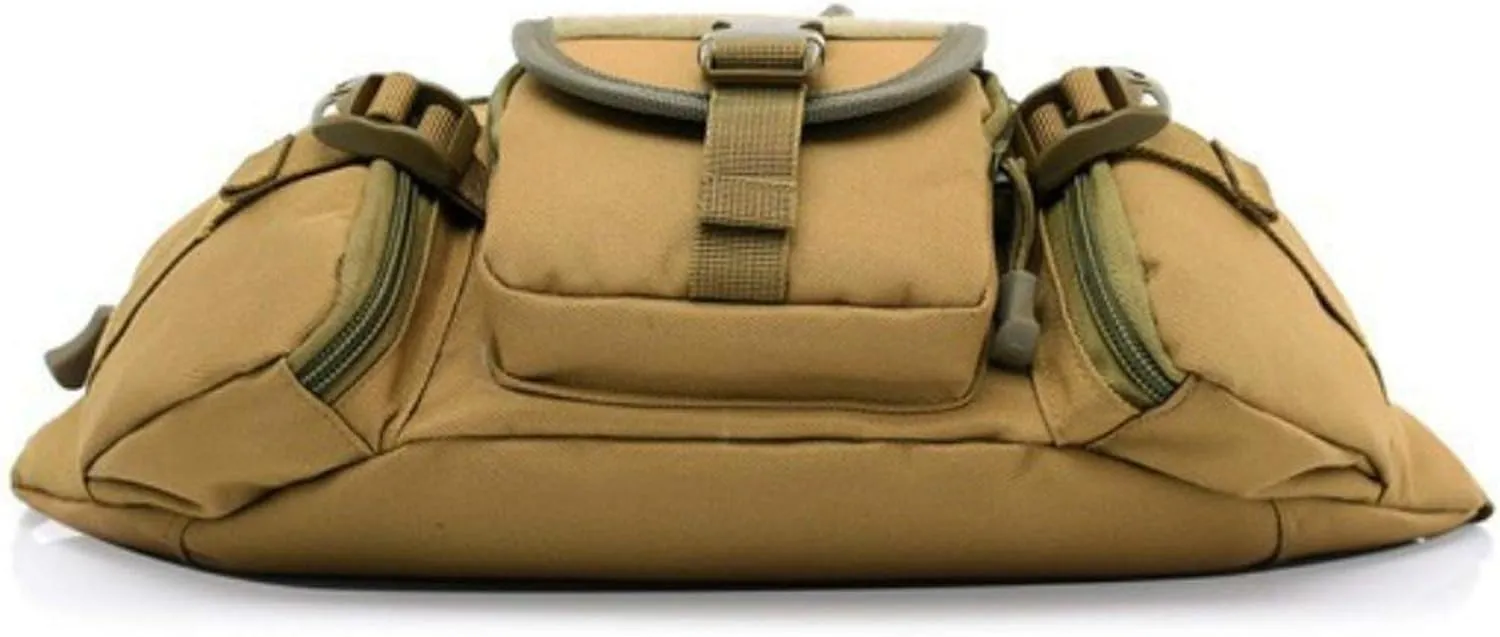 Water Resistant Tactical Waist Pack Bag Military Fanny Packs Hip Belt Bag Pouch for Hiking Climbing Outdoor Bumbag