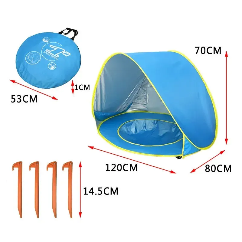 Waterproof & Breathable Pop-Up Tent for Beach & Pool