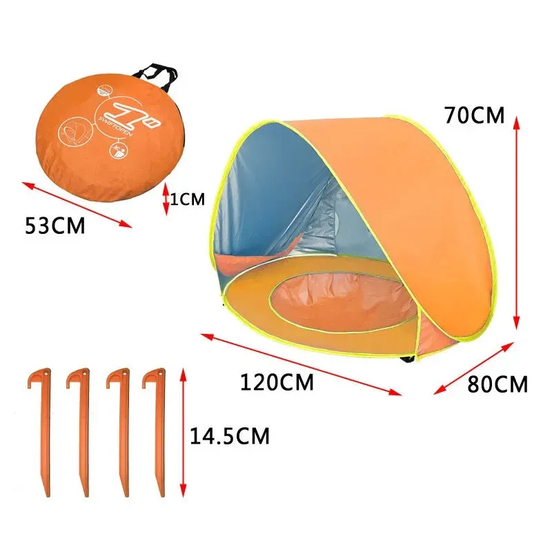 Waterproof & Breathable Pop-Up Tent for Beach & Pool