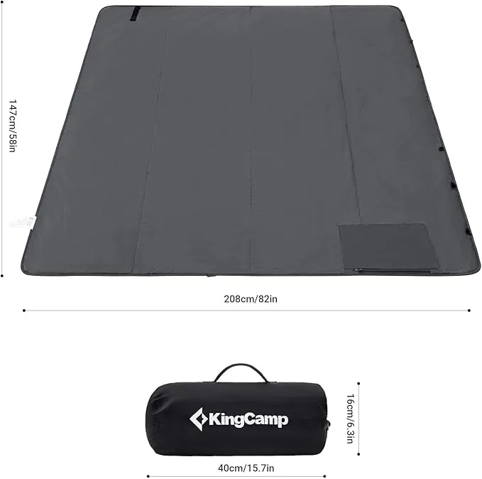 Waterproof Outdoor Blanket for Cold Weather by KingCamp, Lightweight Thick Fleece Warm Foldable Blankets, Machine Washable Windproof Throw for Picnic, Camping, Outdoors, Stadium, Beach, Festival, Dog