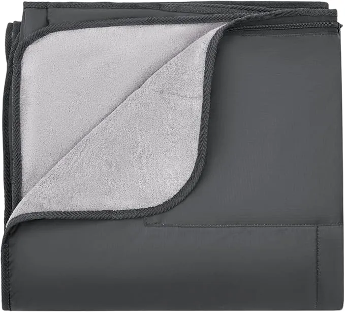 Waterproof Outdoor Blanket for Cold Weather by KingCamp, Lightweight Thick Fleece Warm Foldable Blankets, Machine Washable Windproof Throw for Picnic, Camping, Outdoors, Stadium, Beach, Festival, Dog