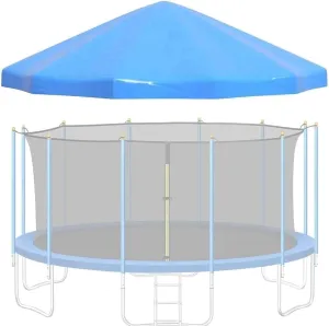 Waterproof Trampoline Top Cover Tent - UV-Proof, Durable PVC, Fits 6ft to 16ft Round Trampolines, Easy to Fold, Perfect for Sun Protection (Trampoline Not Included)