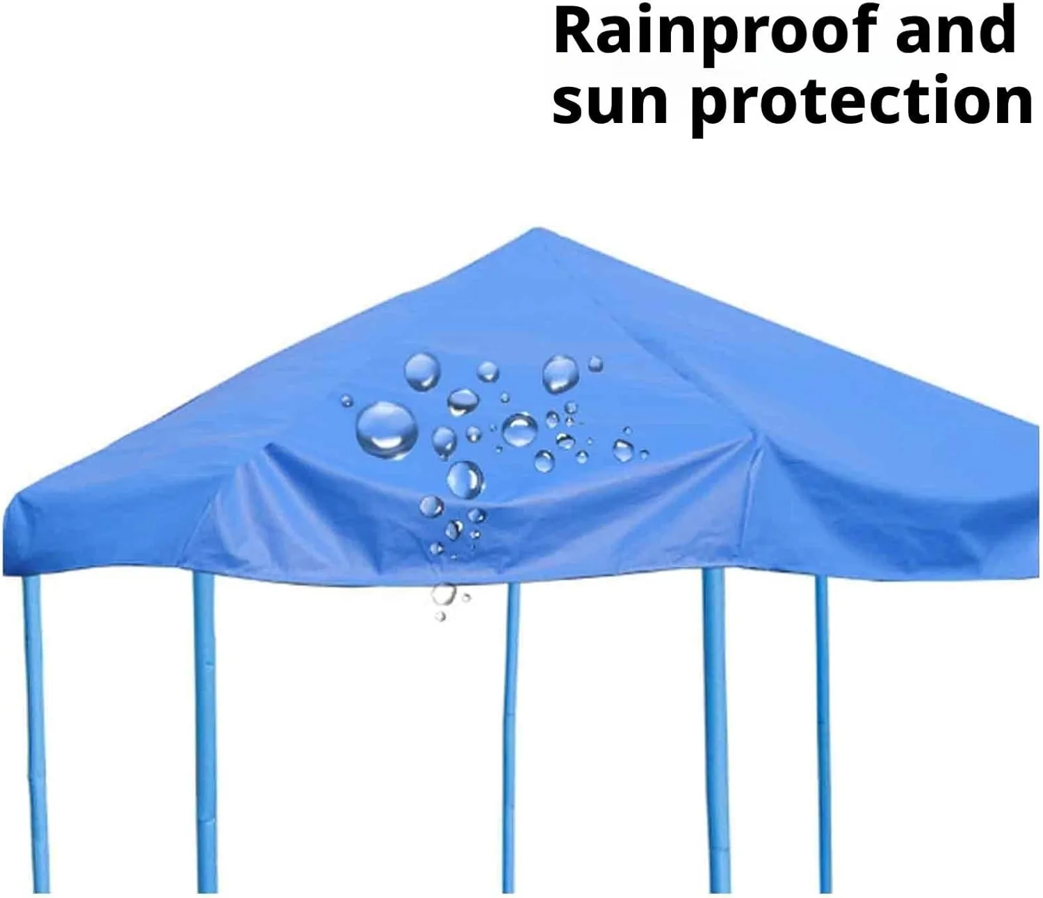 Waterproof Trampoline Top Cover Tent - UV-Proof, Durable PVC, Fits 6ft to 16ft Round Trampolines, Easy to Fold, Perfect for Sun Protection (Trampoline Not Included)