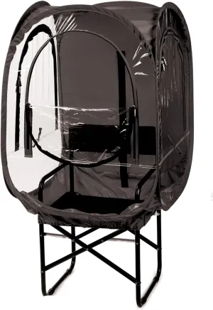 WeatherPod® The Original Shark Tank ChairPod® Pop-Up Pod - 1 Person Wearable Pod for Wheelchairs, Folding Chairs, Camping Chairs - Offers Protection from the Wind, Rain, & Cold - Chair Tent for Sports