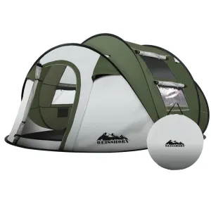 Weisshorn Instant Up Camping Tent 4-5 Person Pop up Tents Family Hiking Beach Dome-WA_Metro