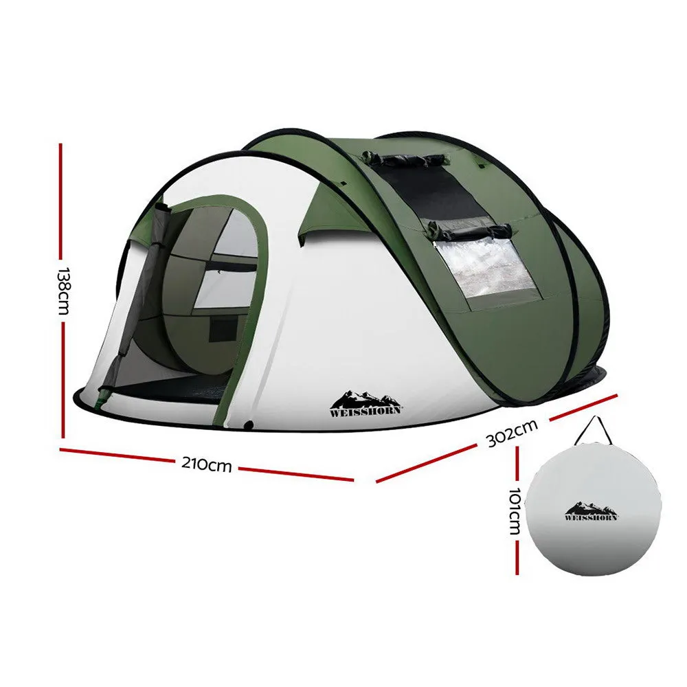 Weisshorn Instant Up Camping Tent 4-5 Person Pop up Tents Family Hiking Beach Dome-WA_Metro