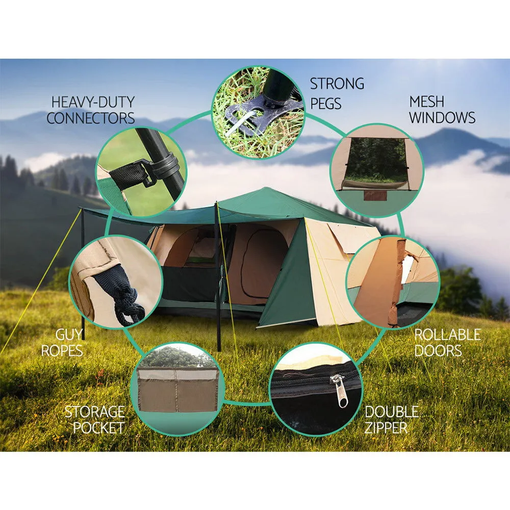 Weisshorn Instant Up Camping Tent 8 Person Pop up Tents Family Hiking Dome Camp-NSW_Rural