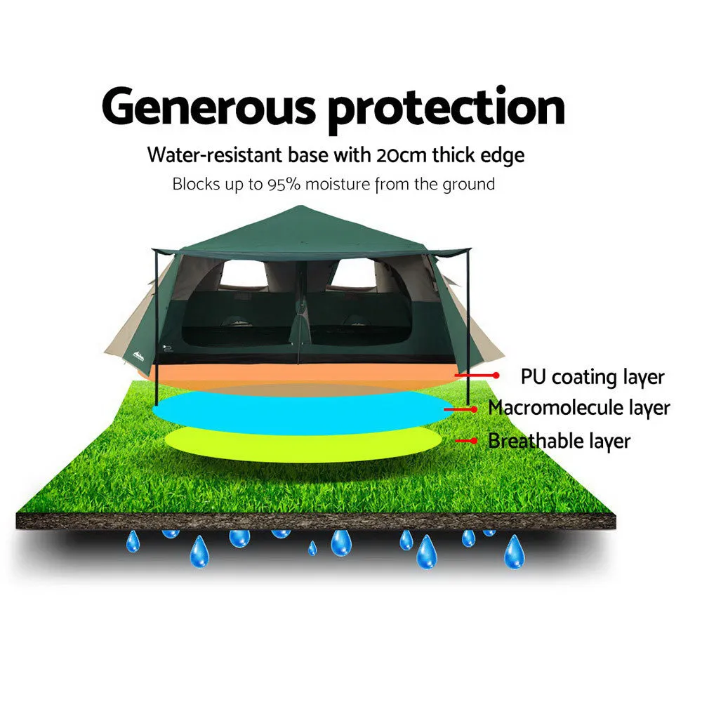 Weisshorn Instant Up Camping Tent 8 Person Pop up Tents Family Hiking Dome Camp-NSW_Rural