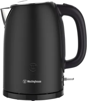Westinghouse 1.7L Electric Kettle – Fast Boiling Stainless Steel Kettle with Auto Shut-Off, Strix Controller & 360° Rotational Base – Water Level Window & Removable Filter for Tea, Coffee & More