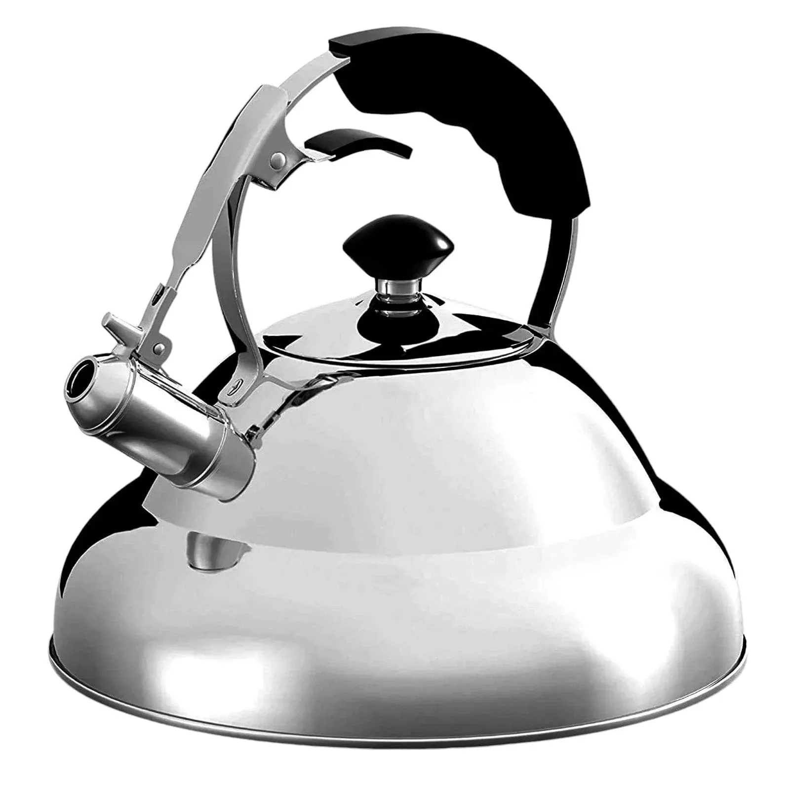 Whistling Kettle & Tea Strainer |3L Stainless Steel | Suitable for Gas, Induction and Electric Hobs | Willow & Everett