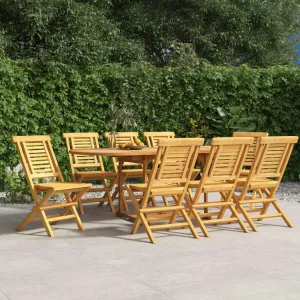 Wooden Folding Patio Chairs 8 pcs 18.5"x24.8"x35.4" Solid Teak Outdoor Folding Lounge Chairs Comfortable Patio Furniture for Garden, Beach, and Outdoor Spaces