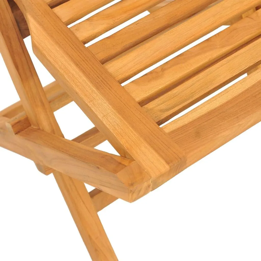 Wooden Folding Patio Chairs 8 pcs 18.5"x24.8"x35.4" Solid Teak Outdoor Folding Lounge Chairs Comfortable Patio Furniture for Garden, Beach, and Outdoor Spaces