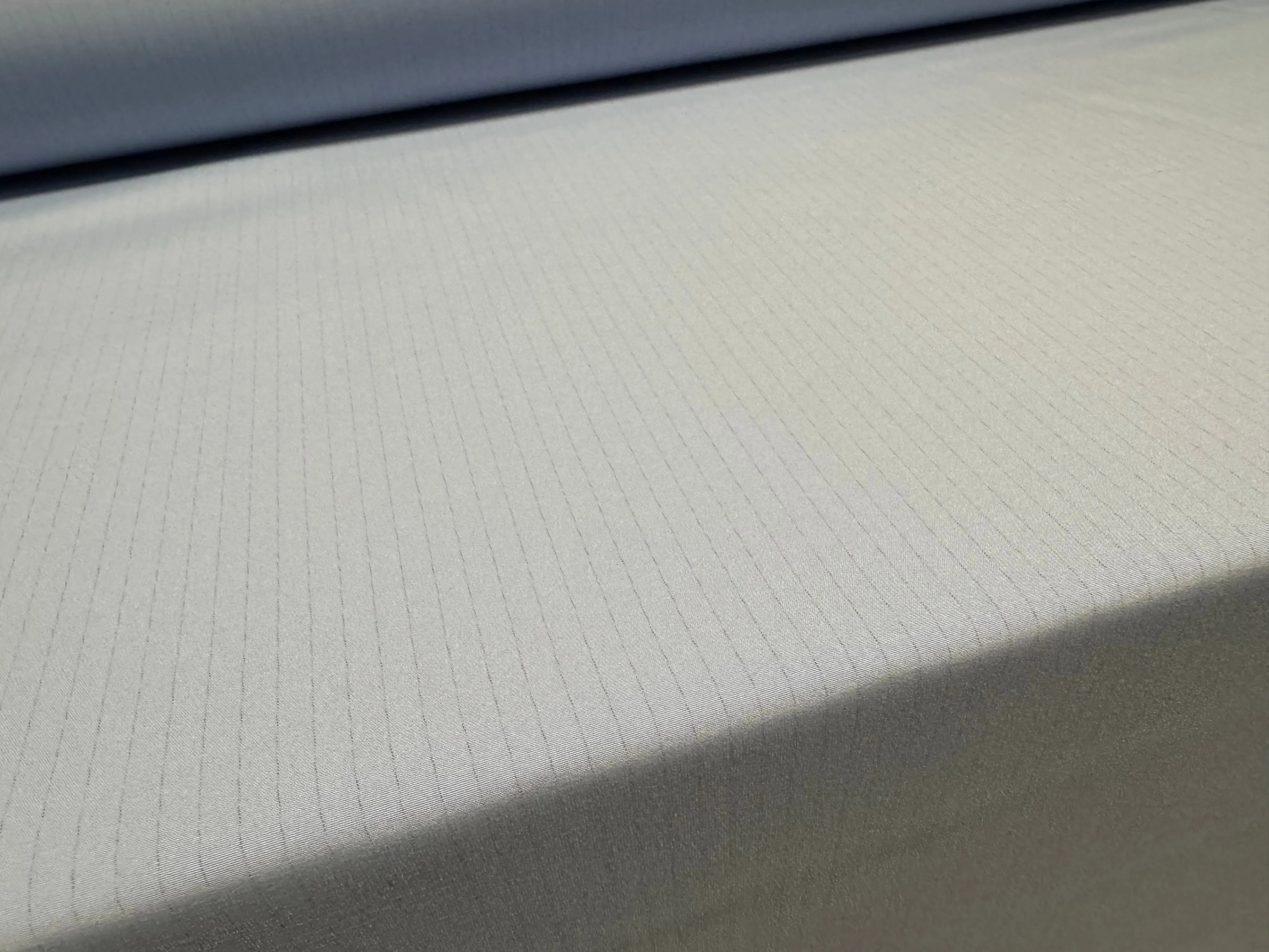 Woven nylon fabric, per metre - pinstripe - China blue