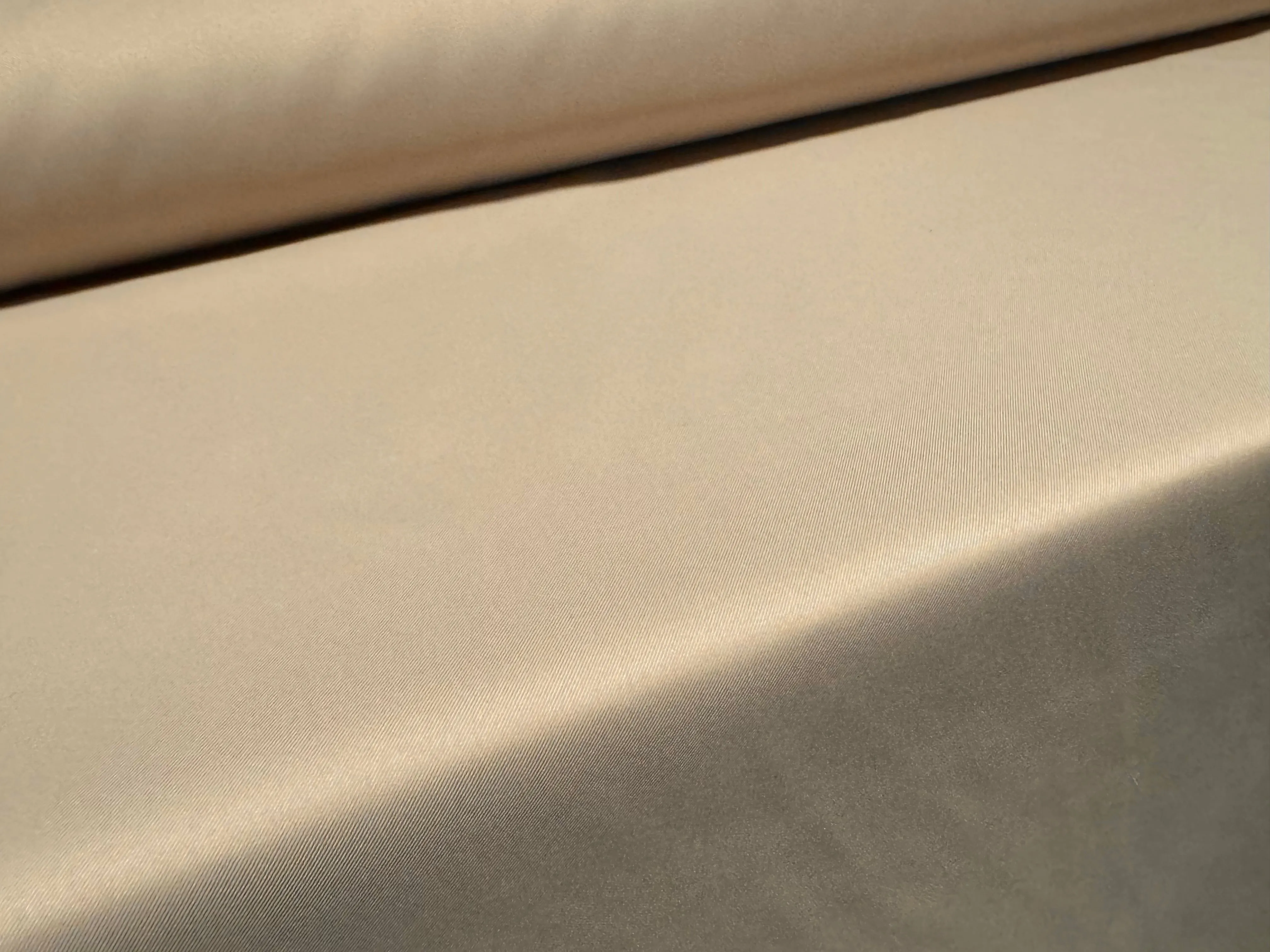 Woven nylon fabric, per metre - plain - beige