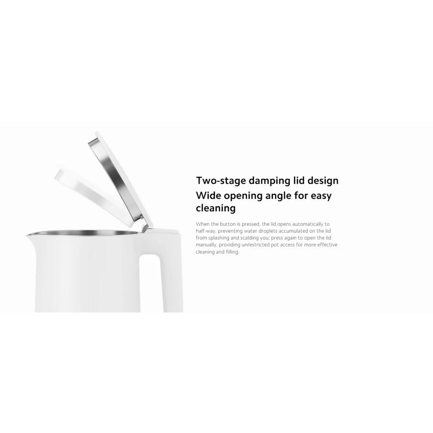 Xiaomi Mi Electric Kettle 2 Upgraded 1.7L high capacity up to 8 cups | 1800W , 304 stainless steel [Local Official Warranty]
