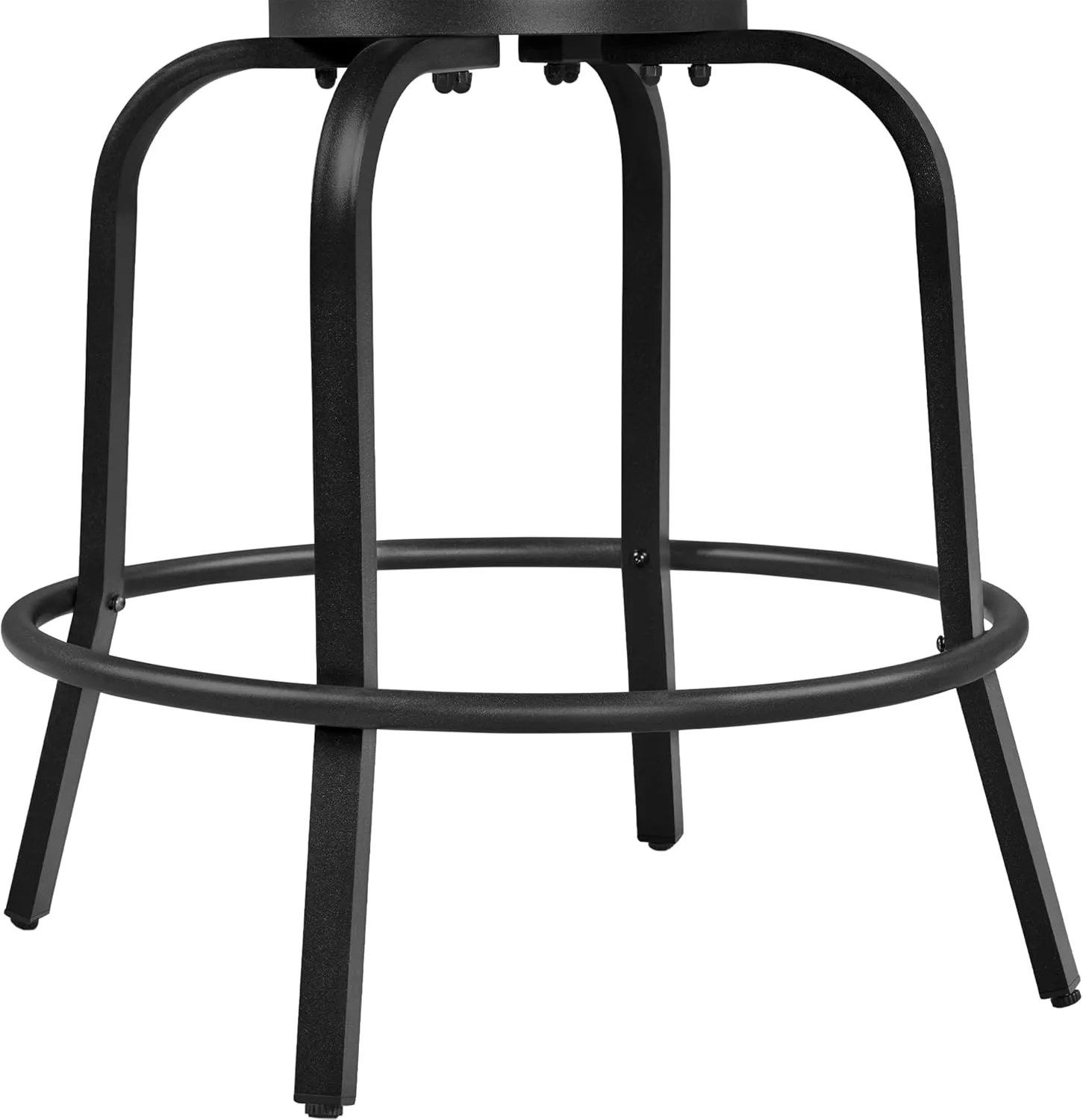 Yaheetech 2 Piece Patio Swivel Bar Stools Texteline Bistro Chairs with High Back/Armrest/Footrest, All Weather Padded Seating Outdoor Furniture Height Outdoor Chairs for Outside, Lawn & Garden
