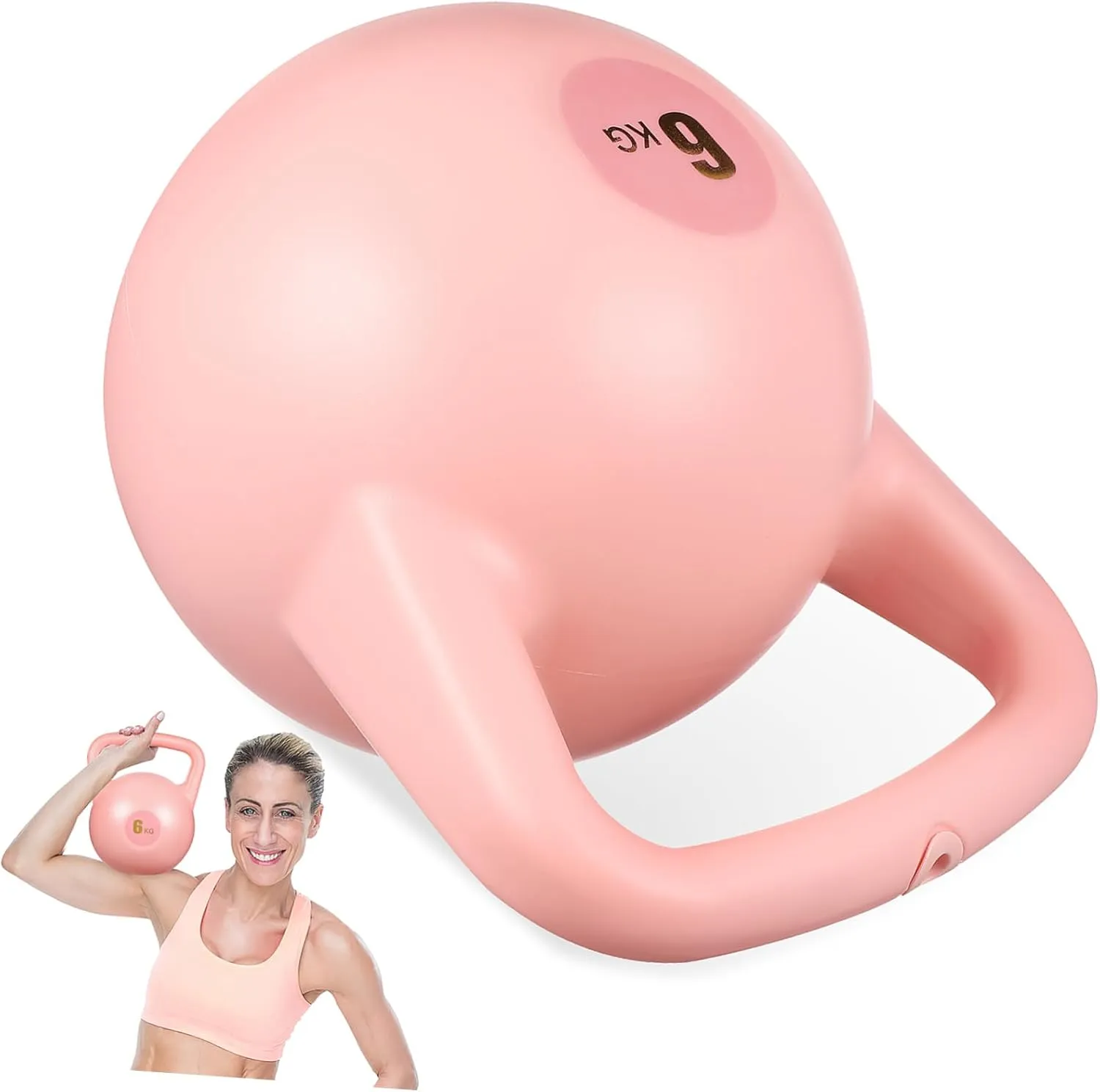 YARNOW Water Filled Kettlebell for Travel Compact Exercise Equipment for Home Gym Workouts Durable Pe Material Portable Fitness Gear for Men Women