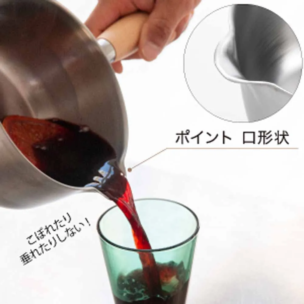YOSHIKAWA aikata Yukihira stainless steel pan 18cm gas and IH made in Japan PD3007 1510228
