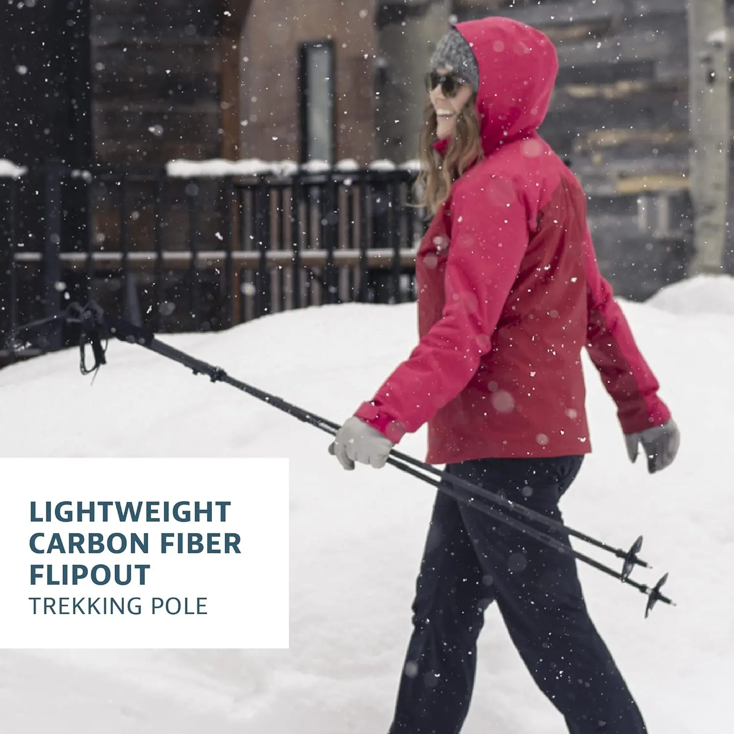 Yukon Charlie's Sherpa Trekking Poles, Twist Lock Adjustment System, Hiking Poles and Snow Baskets, Multiple Styles & Sizes