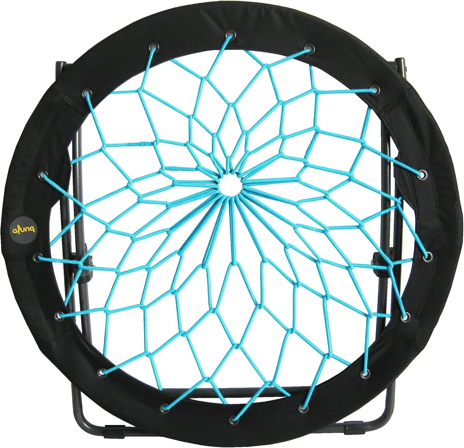Zenithen Limited Foldable Bunjo Bungee Chair for Dorms, Living Rooms, Bedrooms, Camping, Gaming & Lounging, Teal (Pack of 4)